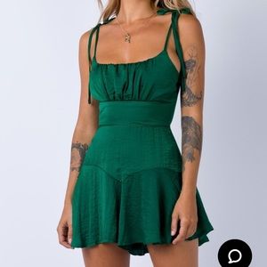 Princess Polly - Emerald Green Playsuit